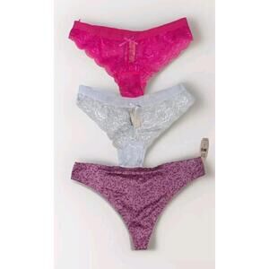 NWT Lot Of 3 Victoria's Secret Panties Size Large